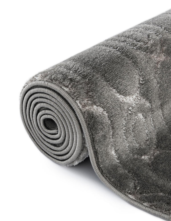 Metropolitan Matrix Collection Area Rug - Cosmopolis Rectangle Gray and Silver  lifestyle 64
