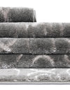 Metropolitan Matrix Collection Area Rug - Cosmopolis Rectangle Gray and Silver  lifestyle 72