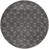 Metropolitan Matrix Collection Area Rug - Cosmopolis Round Gray and Silver  lifestyle 79
