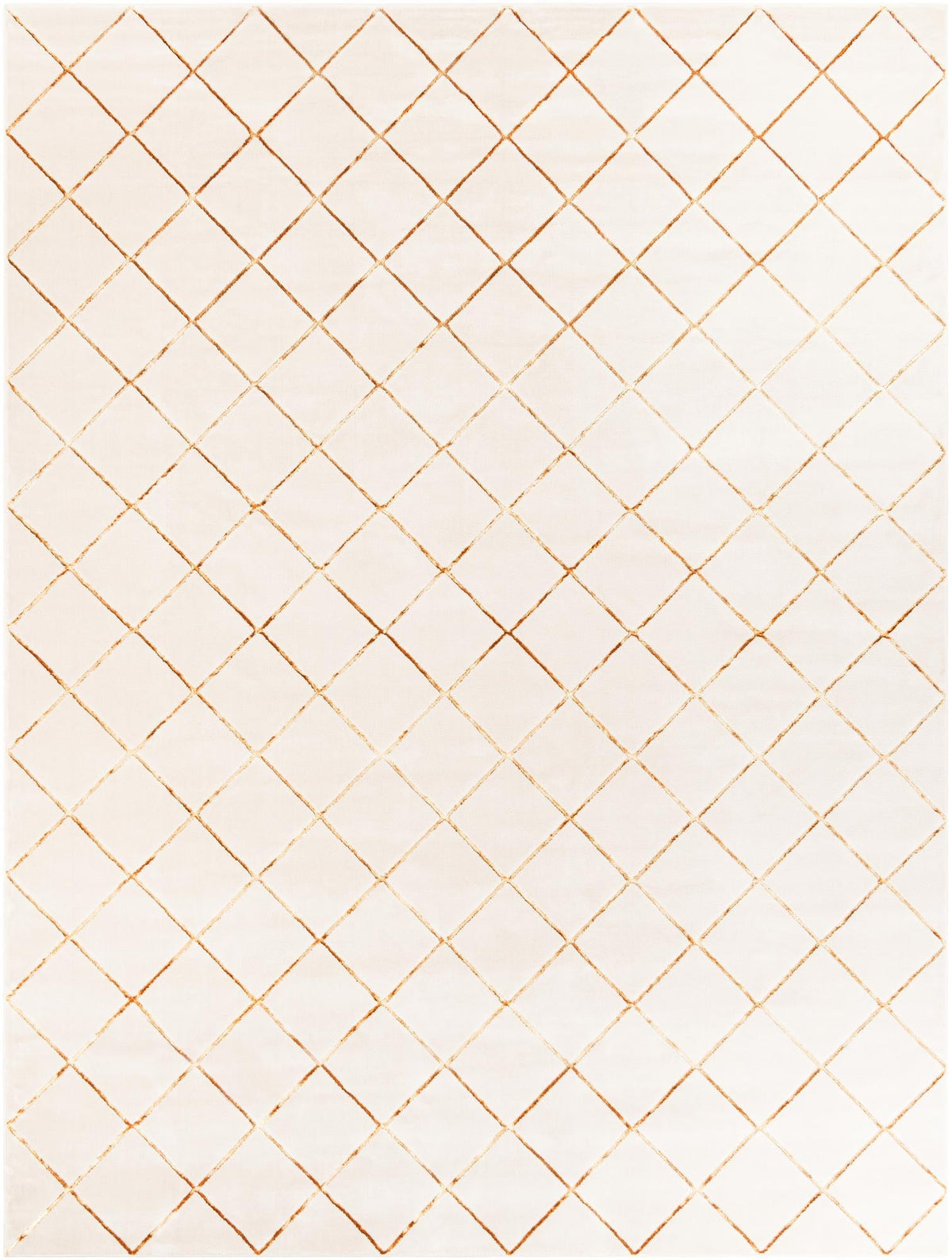 Metropolitan Matrix Collection Area Rug -  Urbana Rectangle White and Gold  lifestyle 7