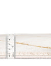 Metropolitan Matrix Collection Area Rug -  Urbana Rectangle White and Gold  lifestyle 44