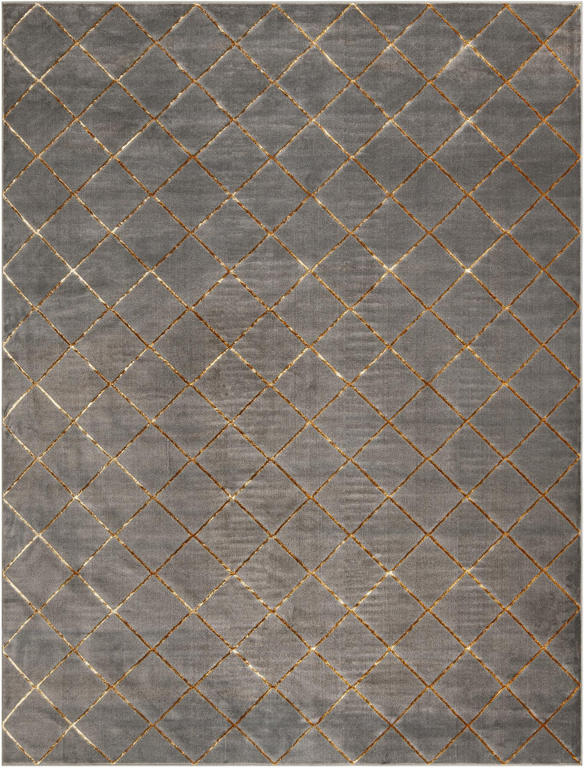 Metropolitan Matrix Collection Area Rug -  Urbana (Black and Silver) Rectangle Gray and Gold  lifestyle 5