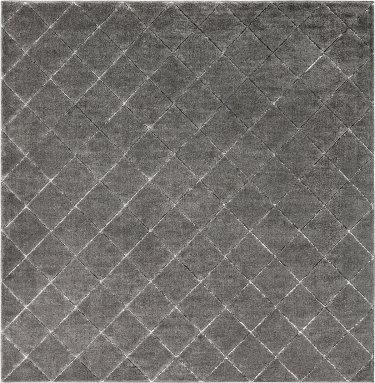 Metropolitan Matrix Collection Area Rug -  Urbana Square Gray and Silver  lifestyle 68