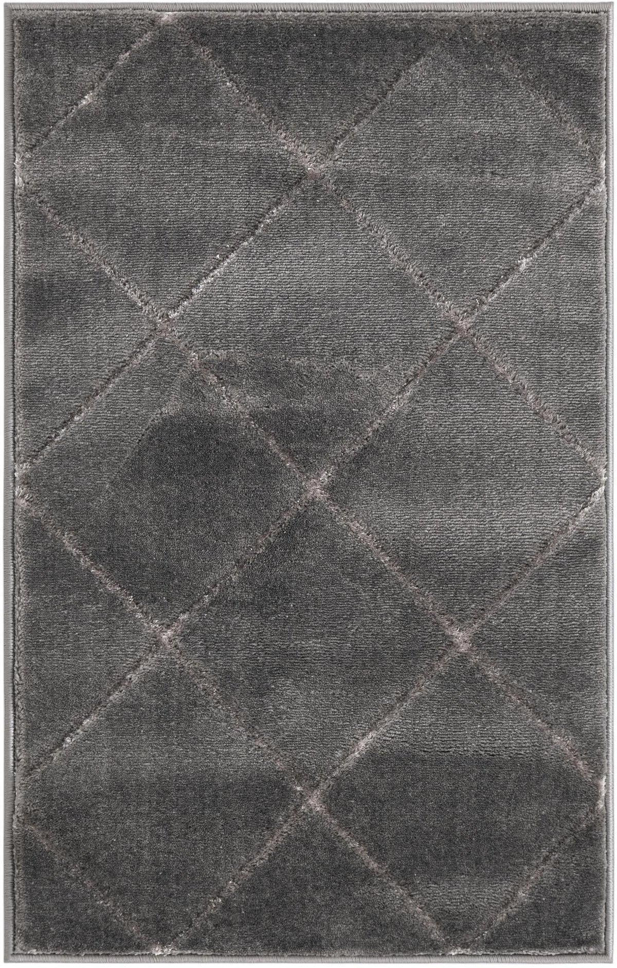 Metropolitan Matrix Collection Area Rug -  Urbana Rectangle Gray and Silver  lifestyle 2