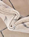 Metropolitan Matrix Collection Area Rug -  Urbana Rectangle White and Silver  lifestyle 57