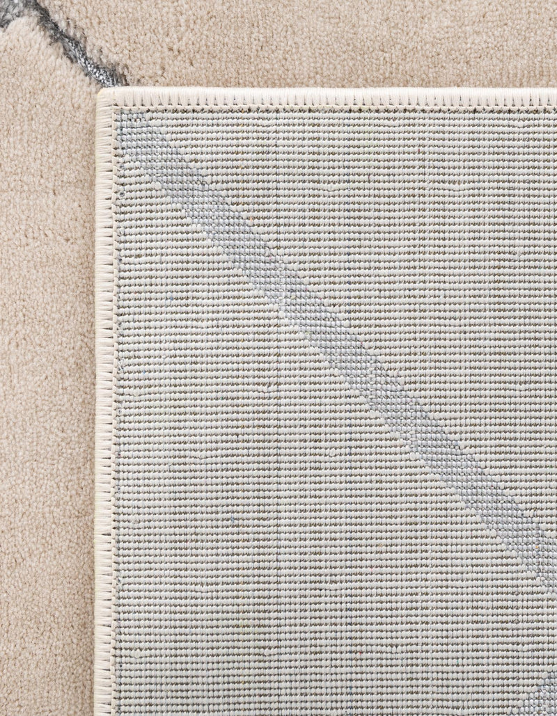 Metropolitan Matrix Collection Area Rug -  Urbana Rectangle White and Silver  lifestyle 61