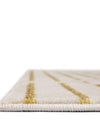 Metropolitan Matrix Collection Area Rug -  Skyline Rectangle White and Gold  lifestyle 52