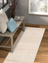 Metropolitan Matrix Collection Area Rug -  Skyline Runner White and Gold  lifestyle 139