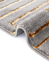 Metropolitan Matrix Collection Area Rug -  Skyline Rectangle Gray and Gold  lifestyle 84