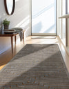 Metropolitan Matrix Collection Area Rug -  Skyline Runner Gray and Gold  lifestyle 162
