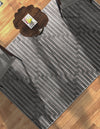 Metropolitan Matrix Collection Area Rug -  Skyline Rectangle Gray and Silver  lifestyle 43