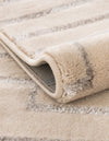 Metropolitan Matrix Collection Area Rug -  Skyline Rectangle White and Silver  lifestyle 50