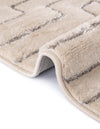 Metropolitan Matrix Collection Area Rug -  Skyline Rectangle White and Silver  lifestyle 66
