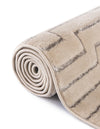 Metropolitan Matrix Collection Area Rug -  Skyline Rectangle White and Silver  lifestyle 74