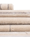 Metropolitan Matrix Collection Area Rug -  Skyline Rectangle White and Silver  lifestyle 82
