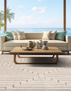 Metropolitan Matrix Collection Area Rug -  Skyline Square White and Silver  lifestyle 154