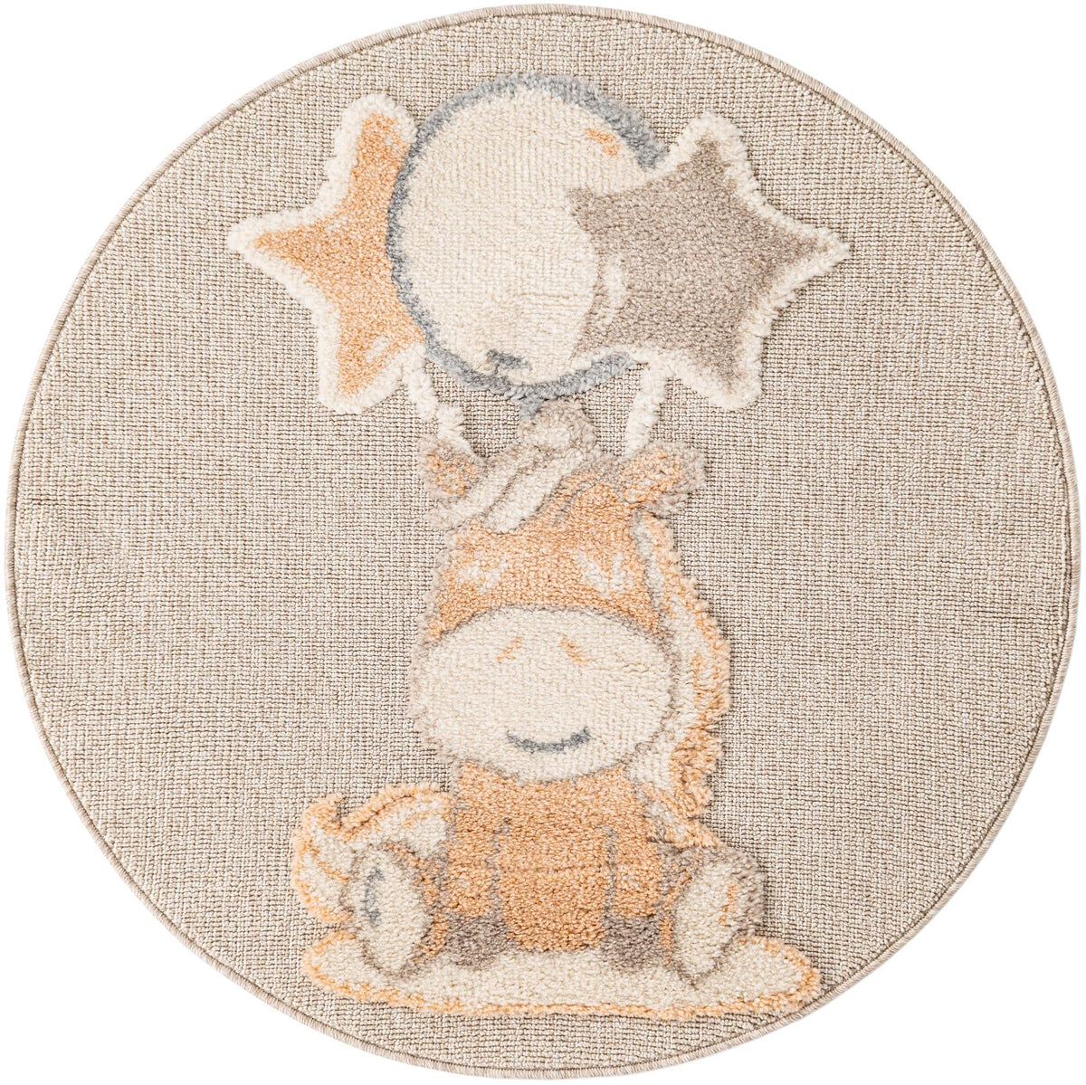Wonder Tykes Collection Area Rug - Enchanted Round Peach Blossom  lifestyle 44