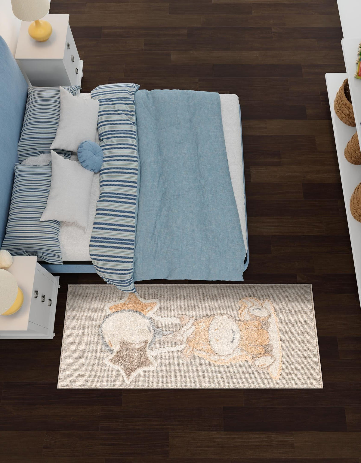 Wonder Tykes Collection Area Rug - Enchanted Runner Peach Blossom  lifestyle 52