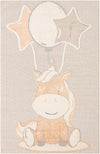 Wonder Tykes Collection Area Rug - Enchanted Rectangle Peach Blossom  lifestyle 2