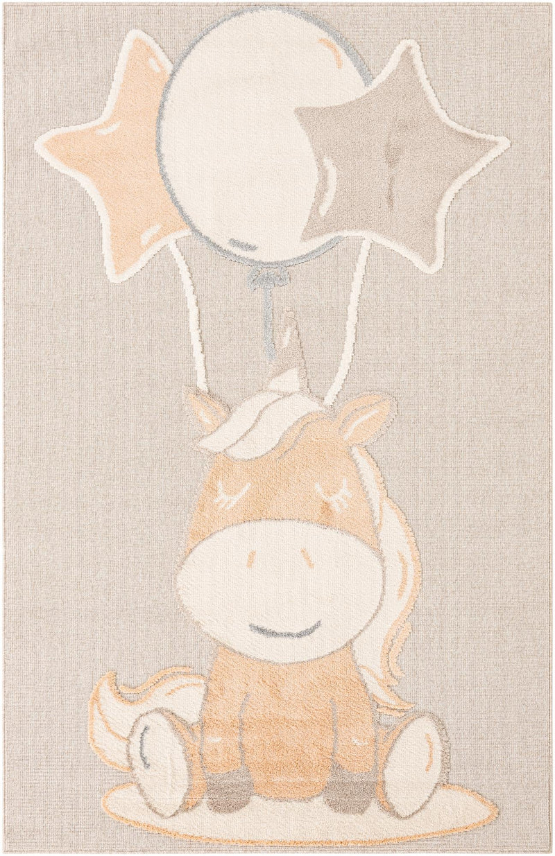 Wonder Tykes Collection Area Rug - Enchanted Rectangle Peach Blossom  lifestyle 2