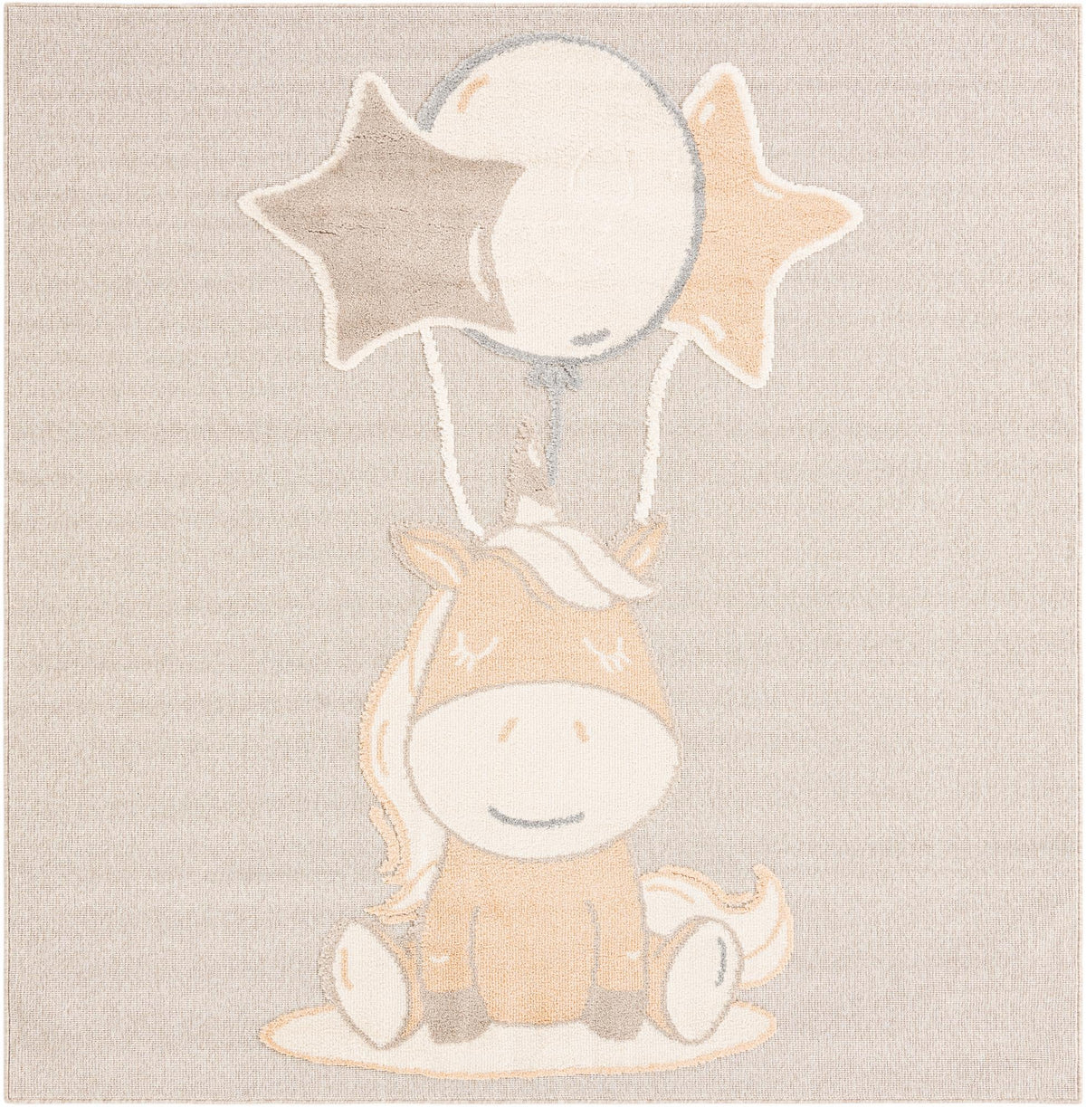 Wonder Tykes Collection Area Rug - Enchanted Square Peach Blossom  lifestyle 46