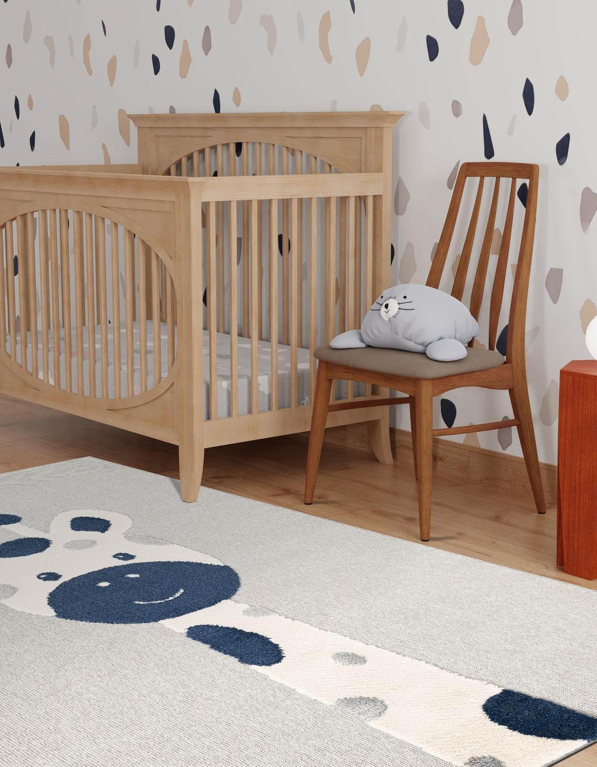 Wonder Tykes Collection Area Rug -  Wonderland Rectangle Gray  lifestyle 4