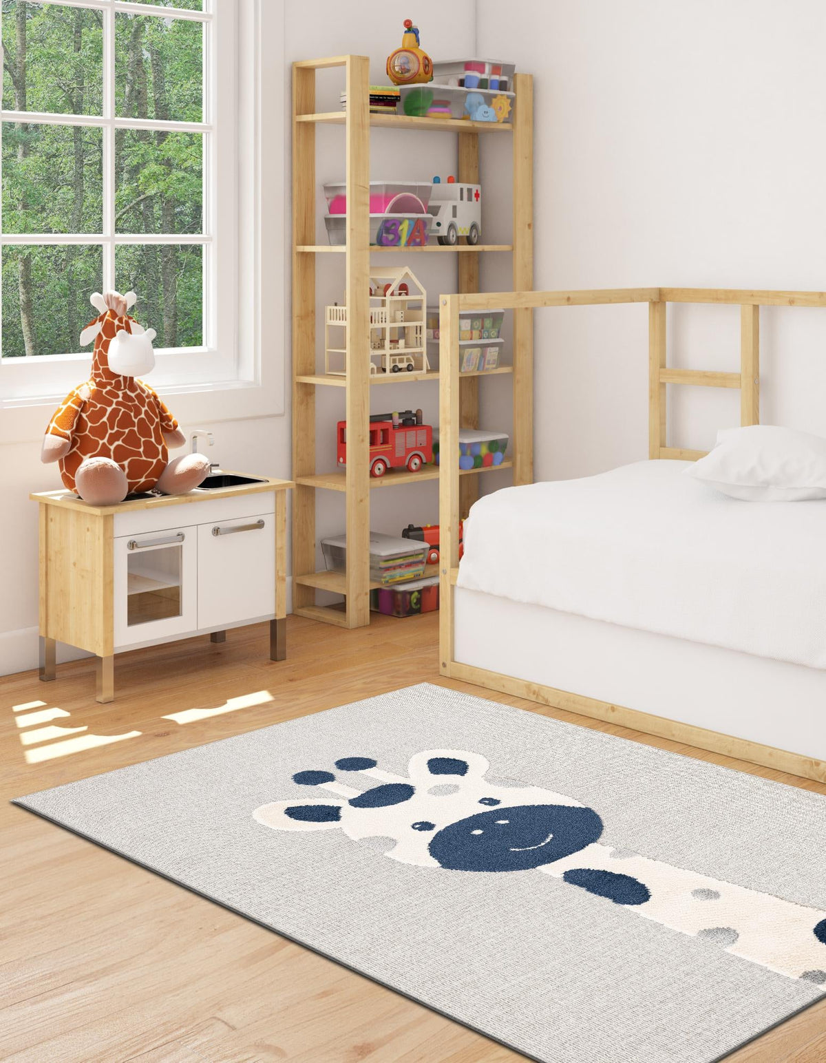 Wonder Tykes Collection Area Rug -  Wonderland Rectangle Gray  lifestyle 8