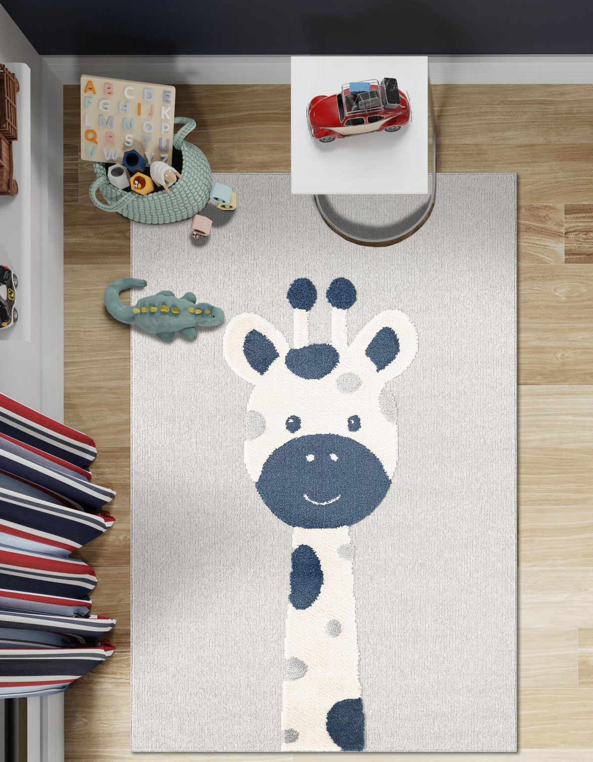 Wonder Tykes Collection Area Rug -  Wonderland Rectangle Gray  lifestyle 11