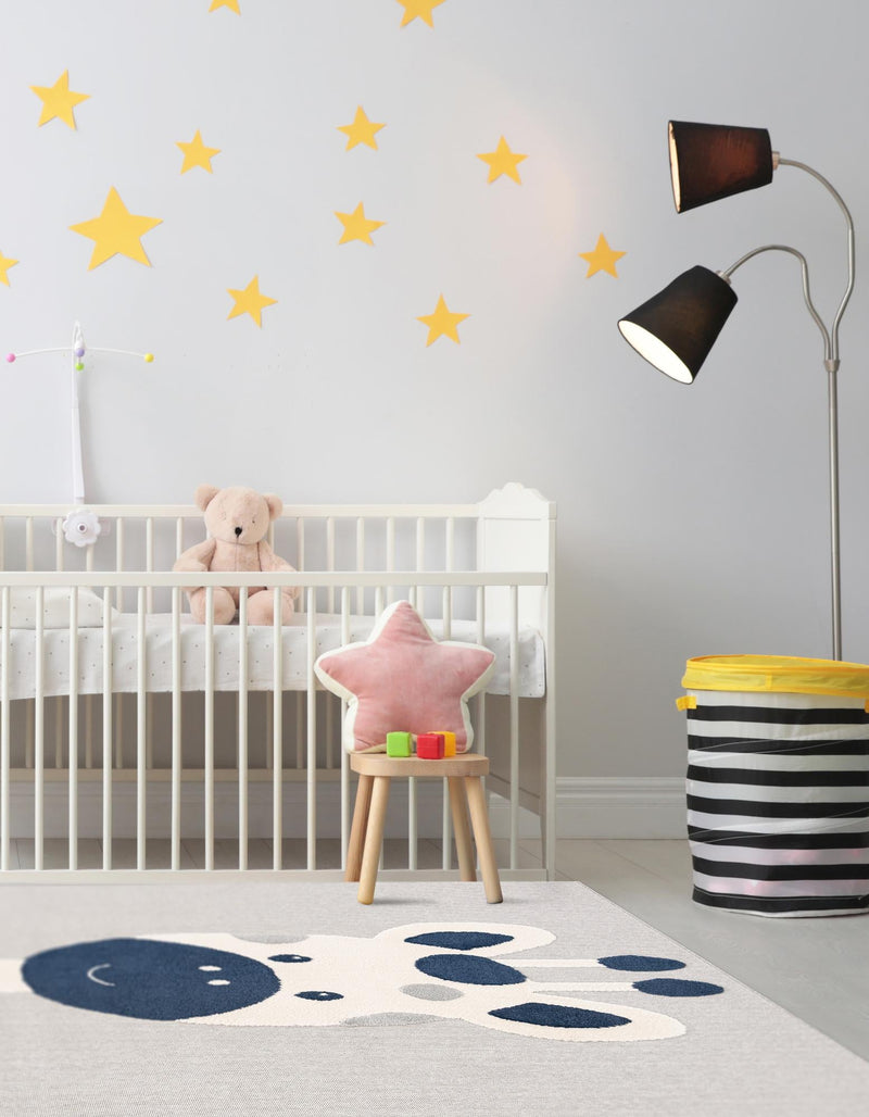 Wonder Tykes Collection Area Rug -  Wonderland Square Gray  lifestyle 42