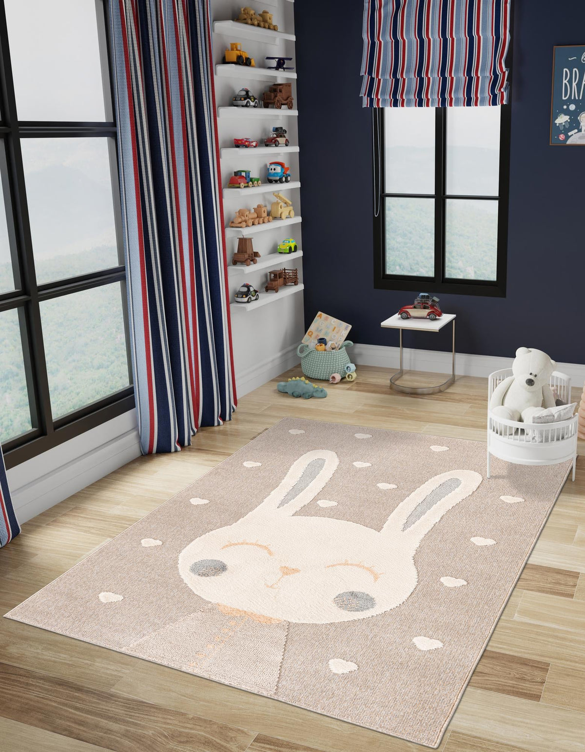 Wonder Tykes Collection Area Rug -  Blisswood Rectangle Peach Blossom  lifestyle 2