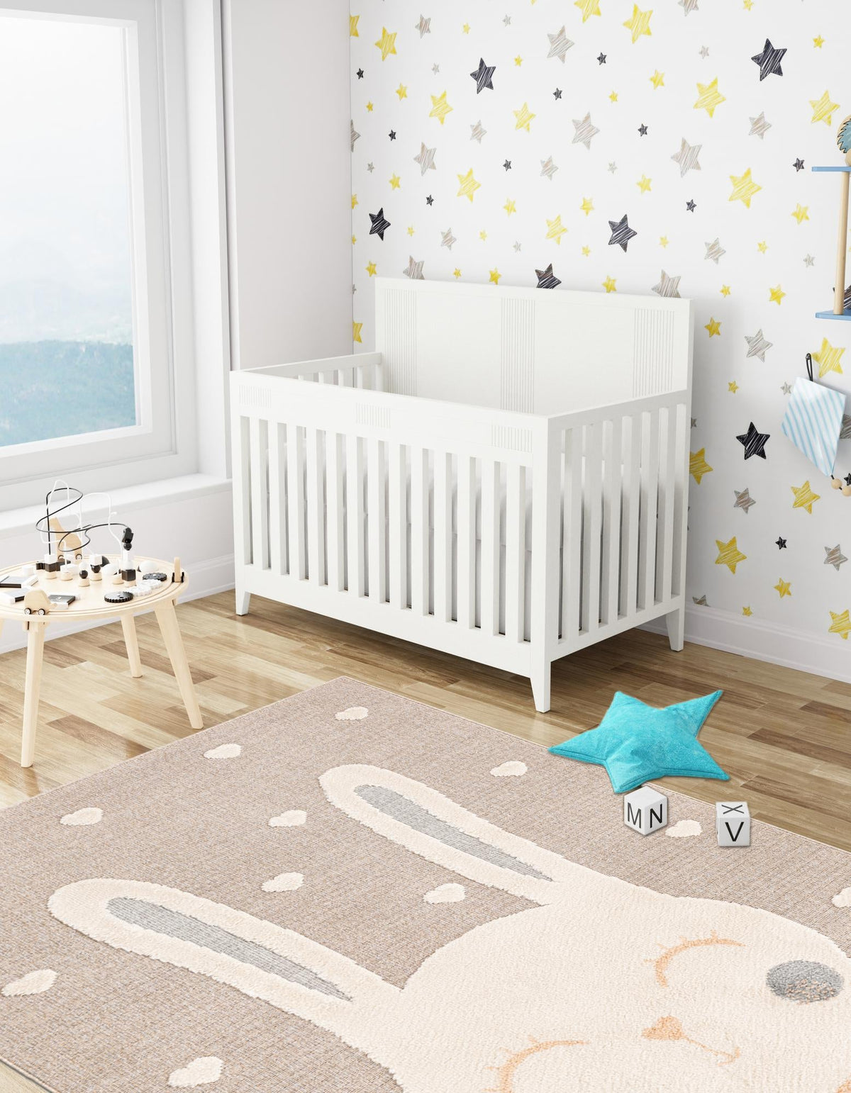 Wonder Tykes Collection Area Rug -  Blisswood Rectangle Peach Blossom  lifestyle 8