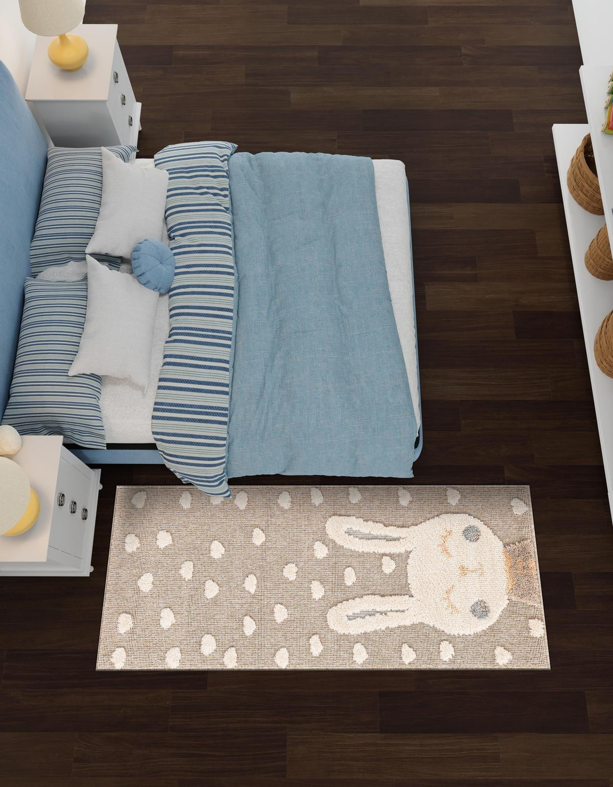 Wonder Tykes Collection Area Rug -  Blisswood Runner Peach Blossom  lifestyle 52
