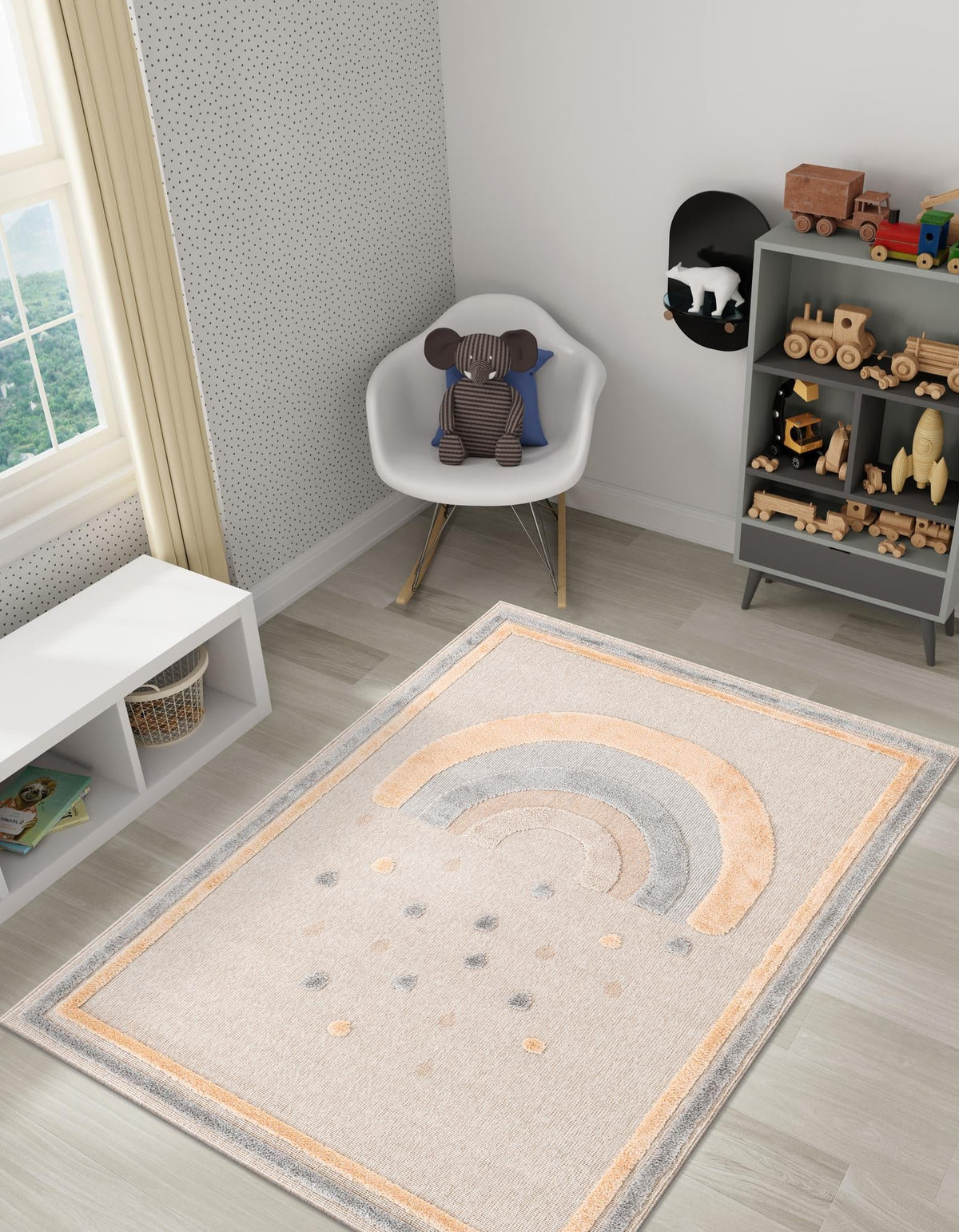 Wonder Tykes Collection Area Rug -  Frolicfield Rectangle Multi  lifestyle 4