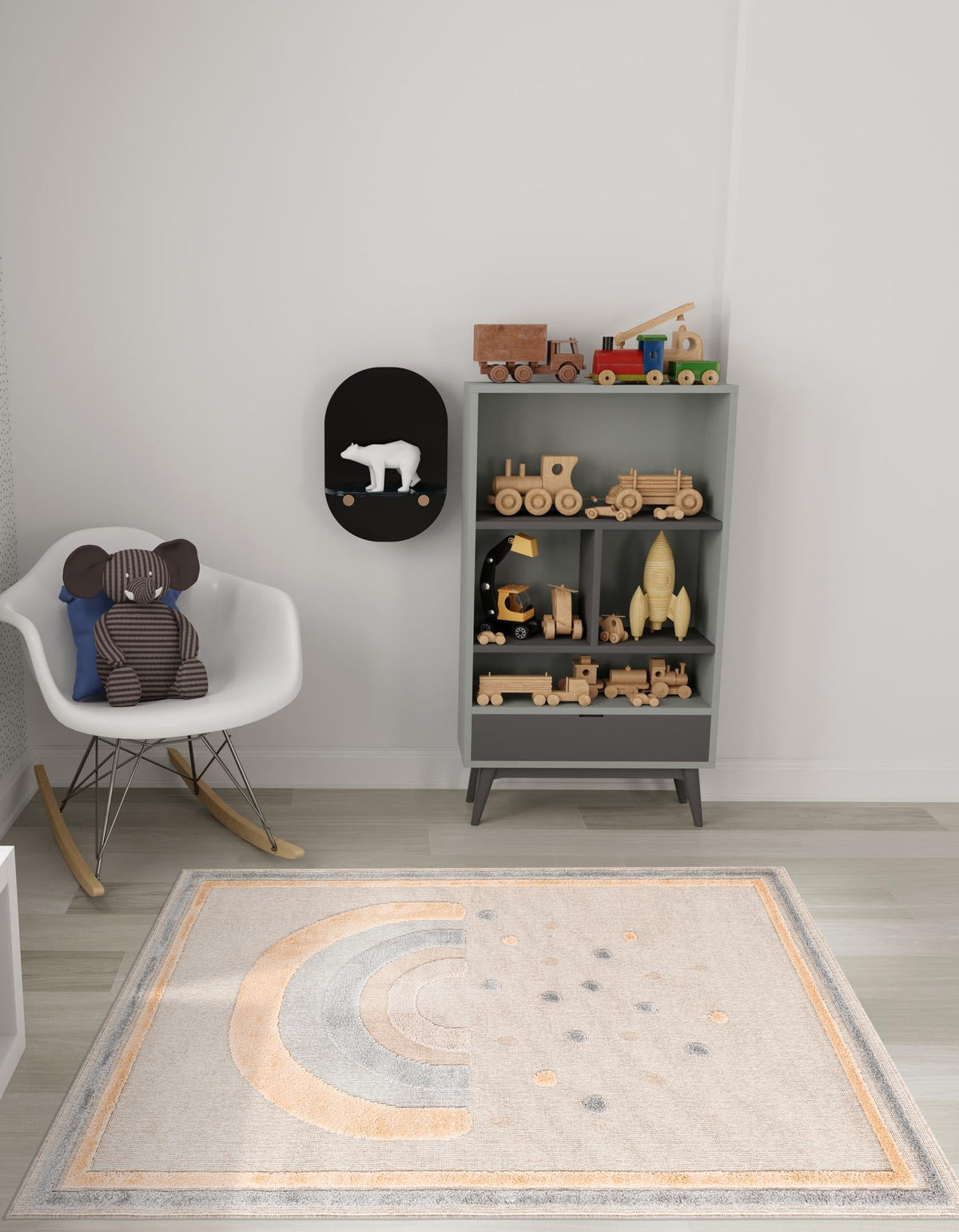 Wonder Tykes Collection Area Rug -  Frolicfield Rectangle Multi  lifestyle 5