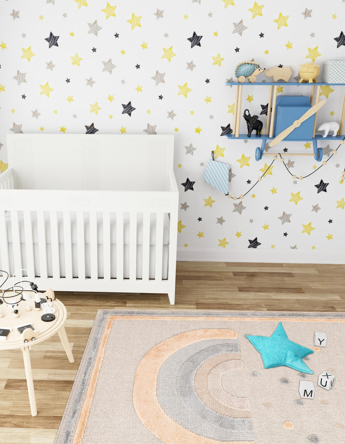 Wonder Tykes Collection Area Rug -  Frolicfield Rectangle Multi  lifestyle 6