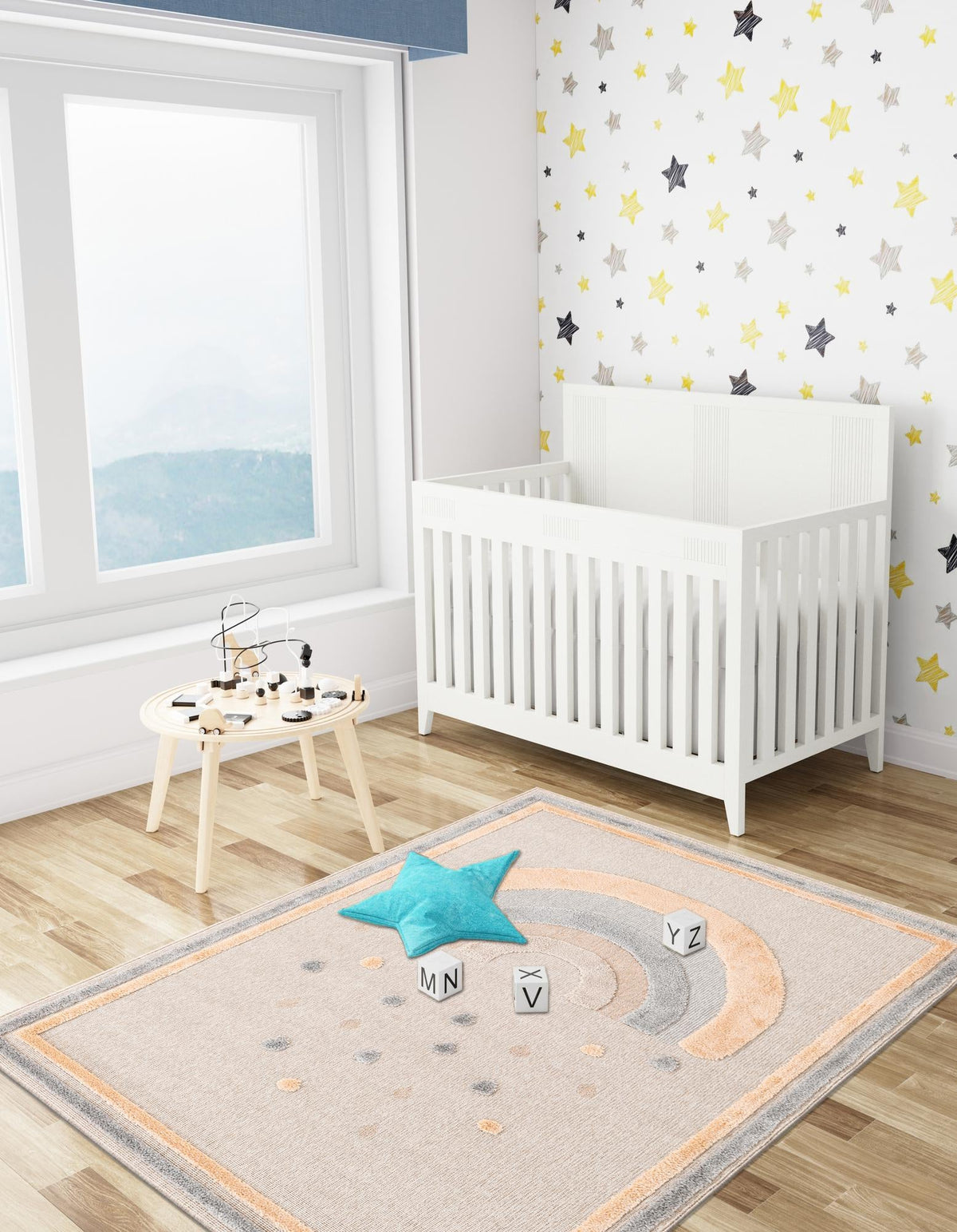 Wonder Tykes Collection Area Rug -  Frolicfield Rectangle Multi  lifestyle 8