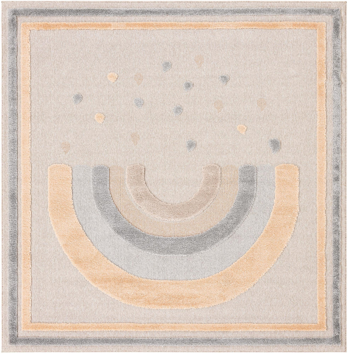 Wonder Tykes Collection Area Rug -  Frolicfield Square Multi  lifestyle 45