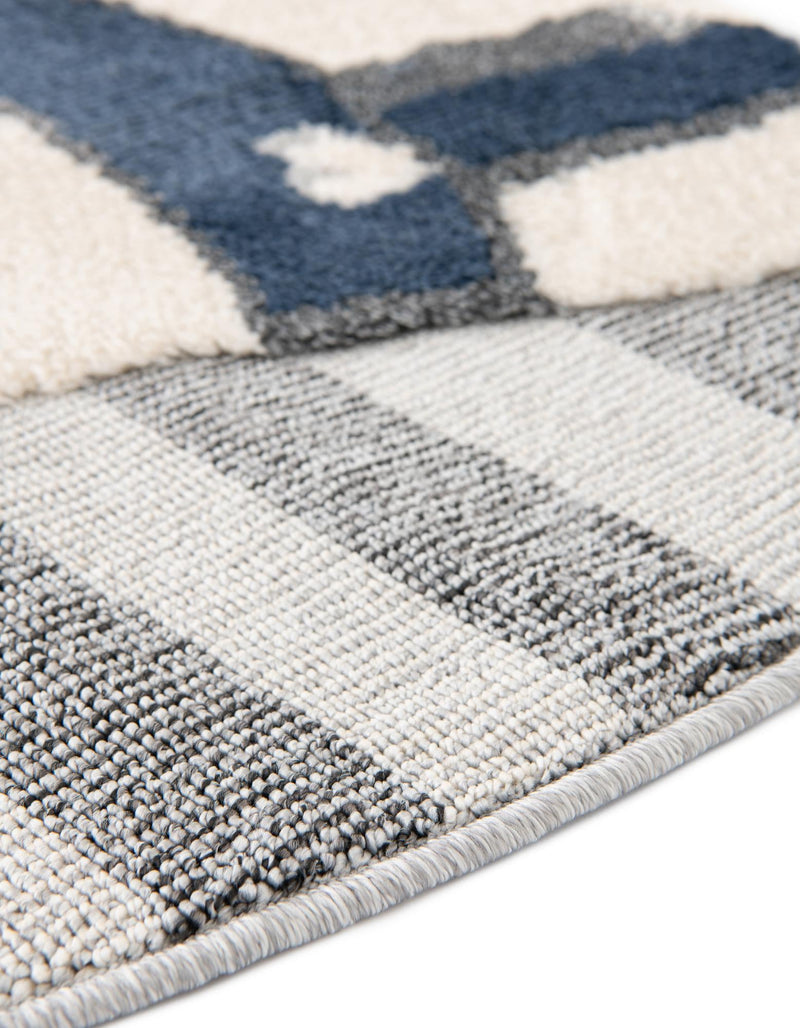 Wonder Tykes Collection Area Rug -  Dreamland Round Gray  lifestyle 52