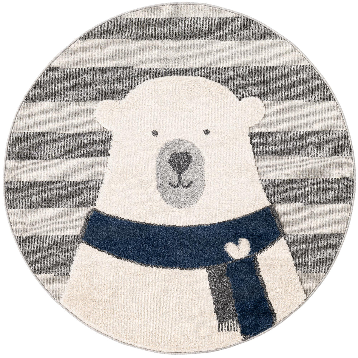 Wonder Tykes Collection Area Rug -  Dreamland Round Gray  lifestyle 39