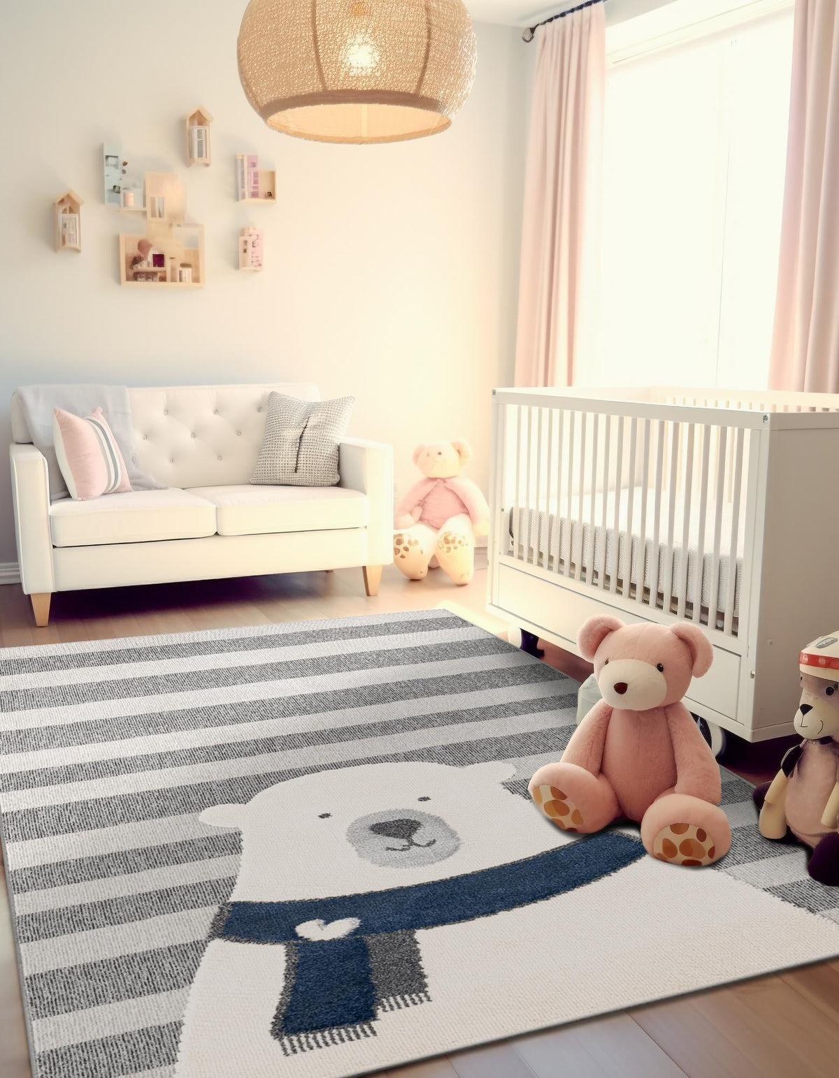 Wonder Tykes Collection Area Rug -  Dreamland Rectangle Gray  lifestyle 7