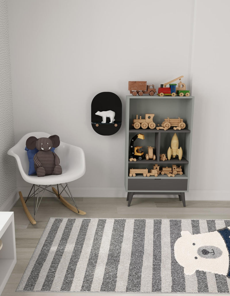 Wonder Tykes Collection Area Rug -  Dreamland Runner Gray  lifestyle 47