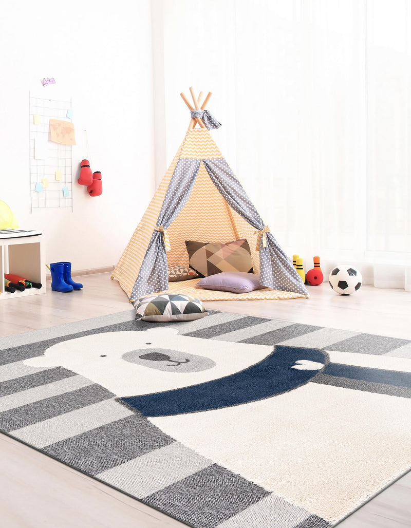 Wonder Tykes Collection Area Rug -  Dreamland Square Gray  lifestyle 24