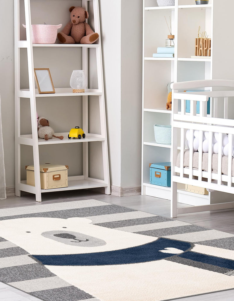 Wonder Tykes Collection Area Rug -  Dreamland Square Gray  lifestyle 39