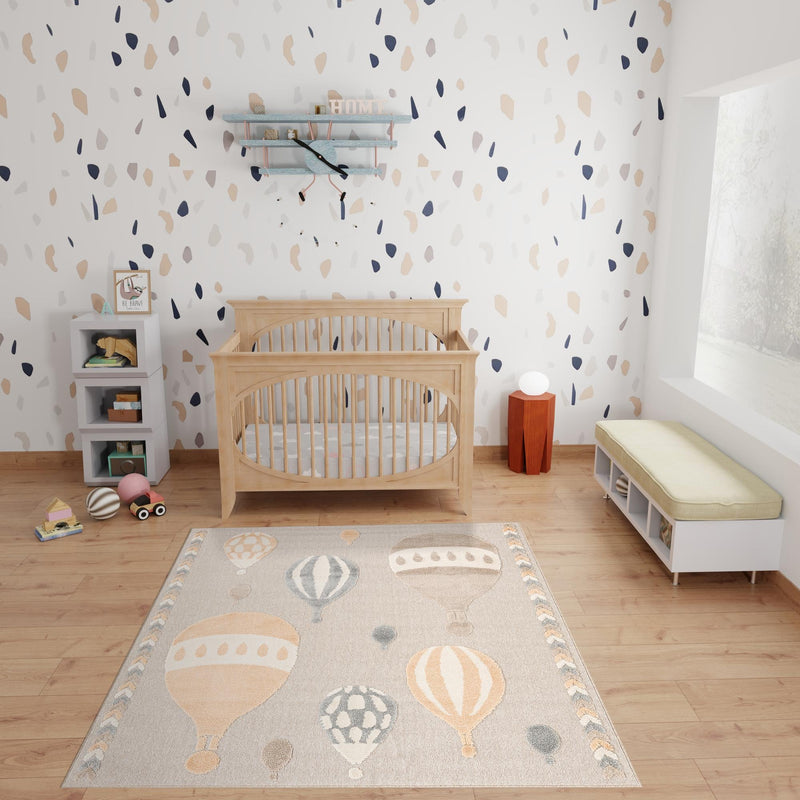Wonder Tykes Collection Area Rug -  Joyscape Square Multi  lifestyle 36
