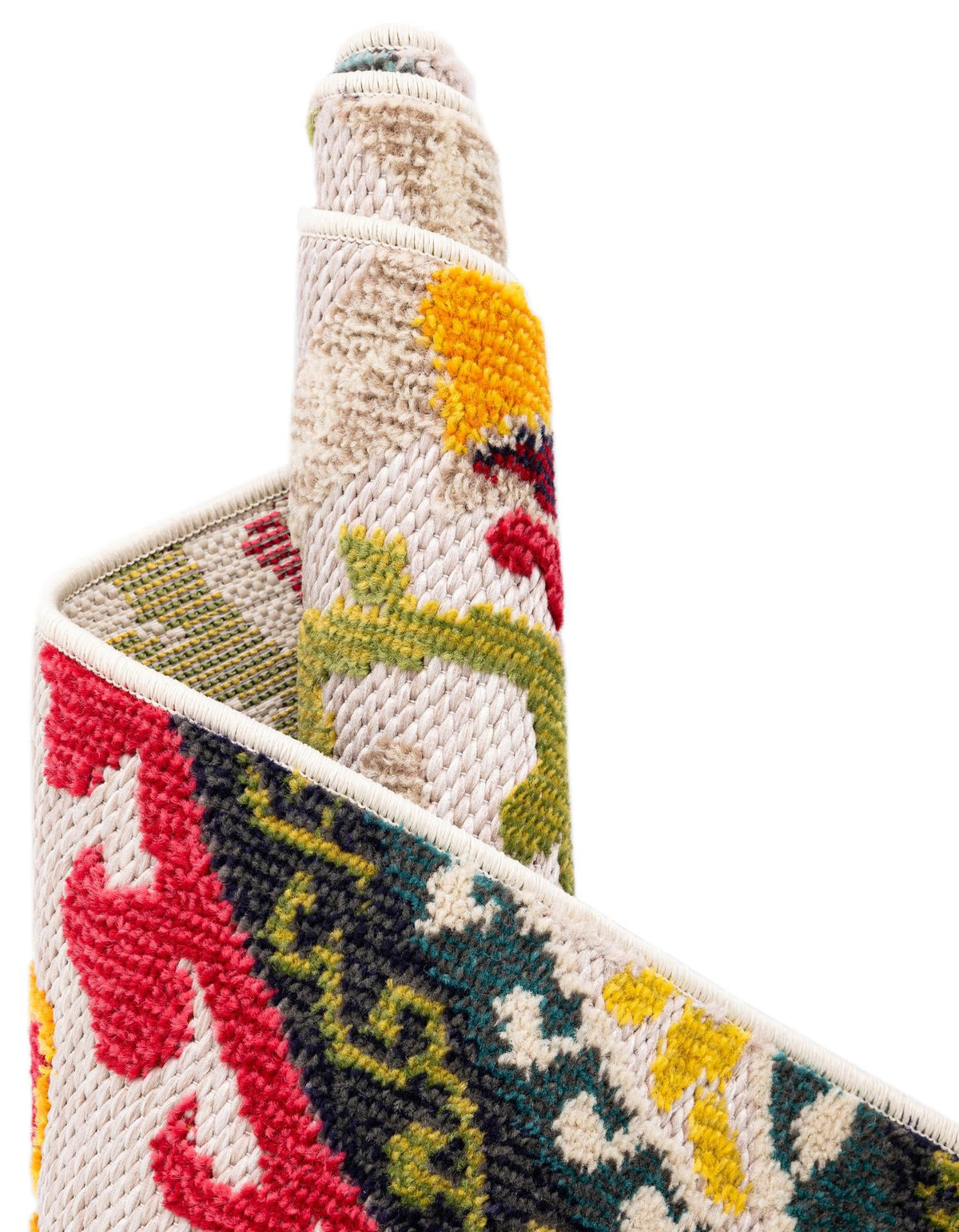 Outdoor Marrakesh Collection Area Rug - Fes Rectangle Multi Beige  lifestyle 34