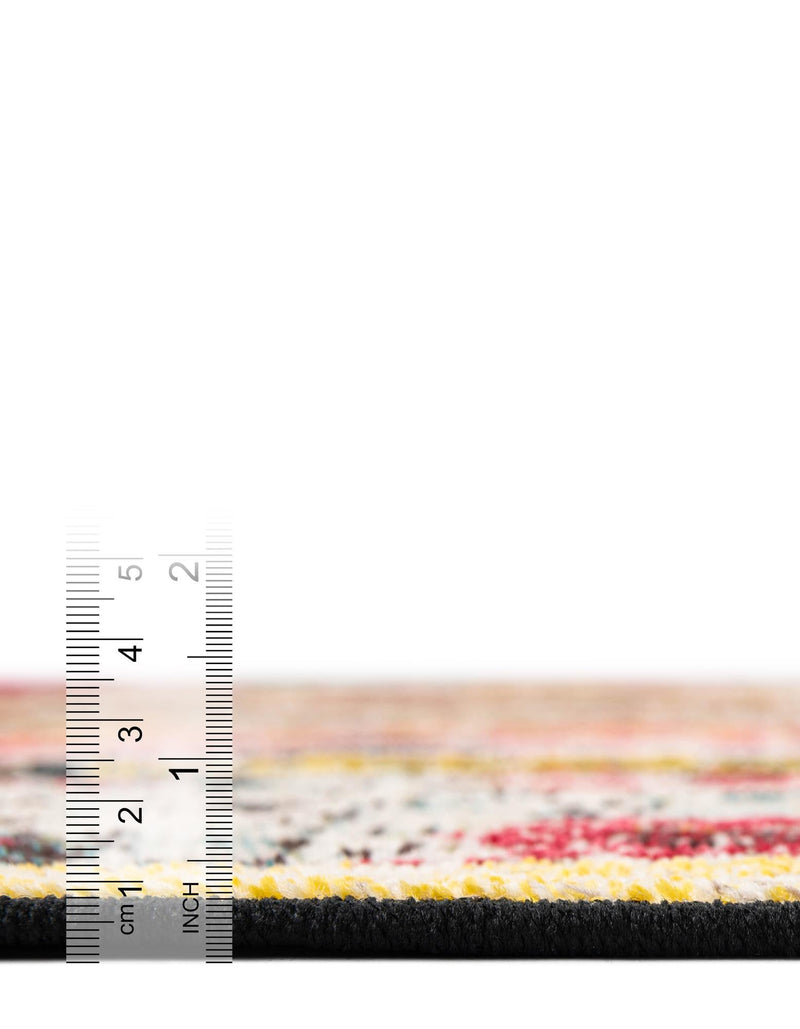 Outdoor Marrakesh Collection Area Rug -  Agadir Rectangle Multi Black  lifestyle 23