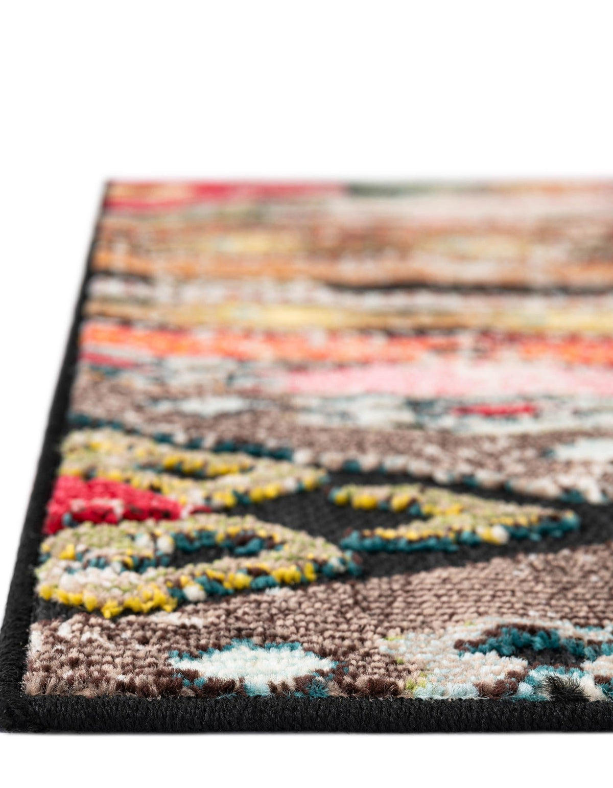 Outdoor Marrakesh Collection Area Rug -  Agadir Rectangle Multi Black  lifestyle 27