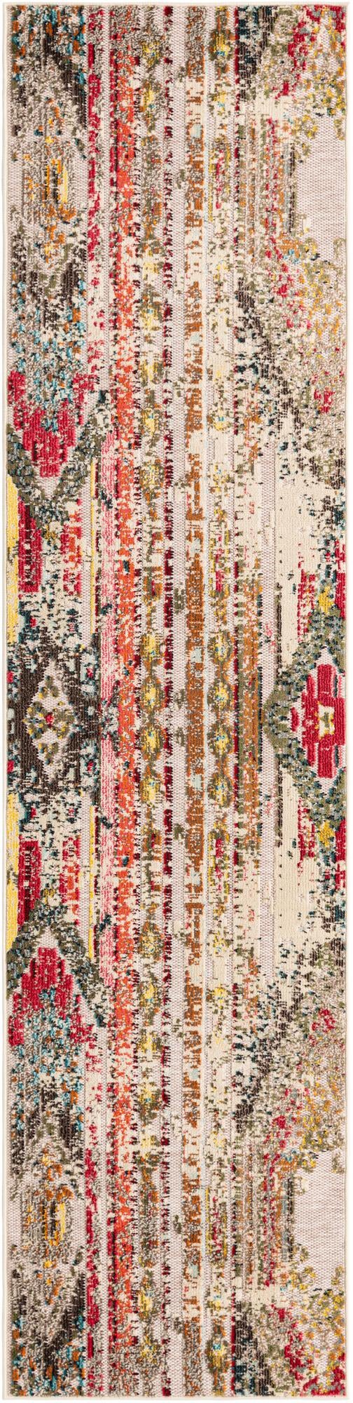 Outdoor Marrakesh Collection Area Rug -  Agadir Runner Multi Beige  lifestyle 94