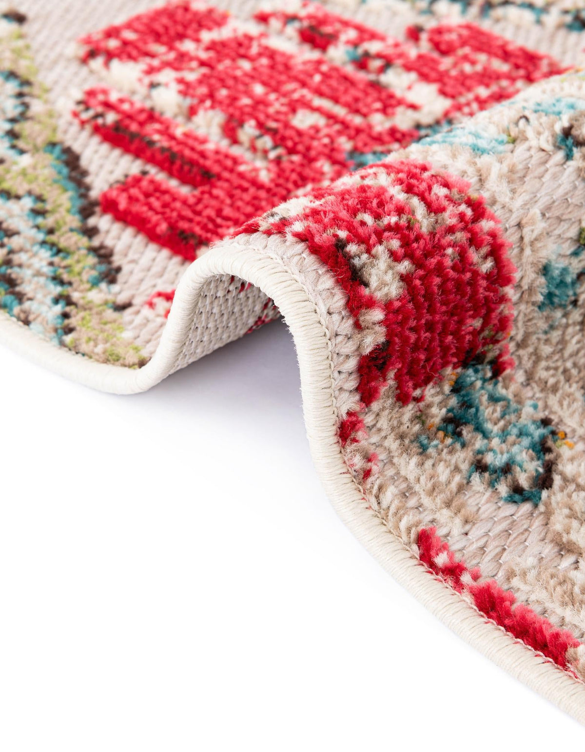 Outdoor Marrakesh Collection Area Rug -  Agadir Rectangle Multi Beige  lifestyle 32