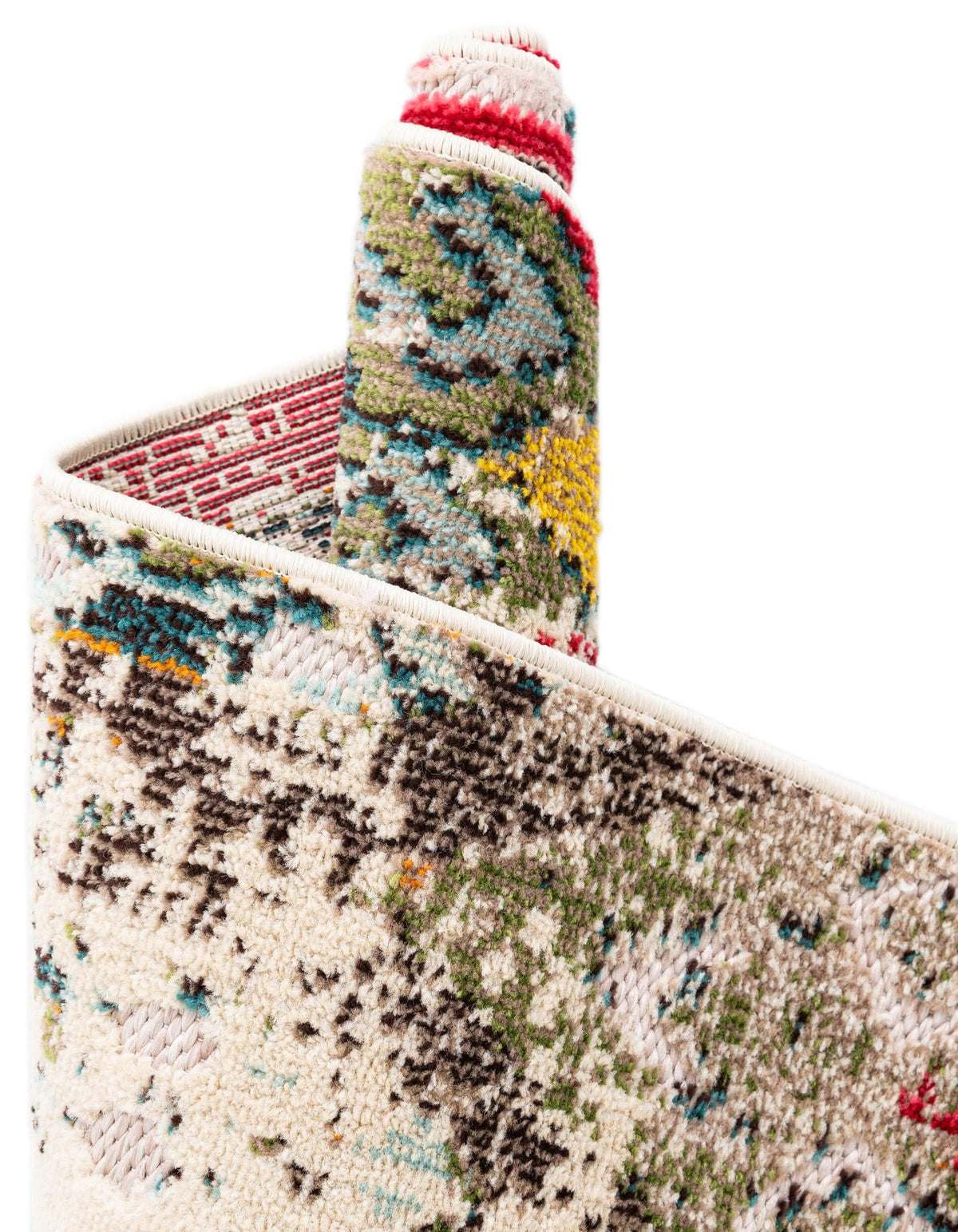 Outdoor Marrakesh Collection Area Rug -  Agadir Rectangle Multi Beige  lifestyle 34